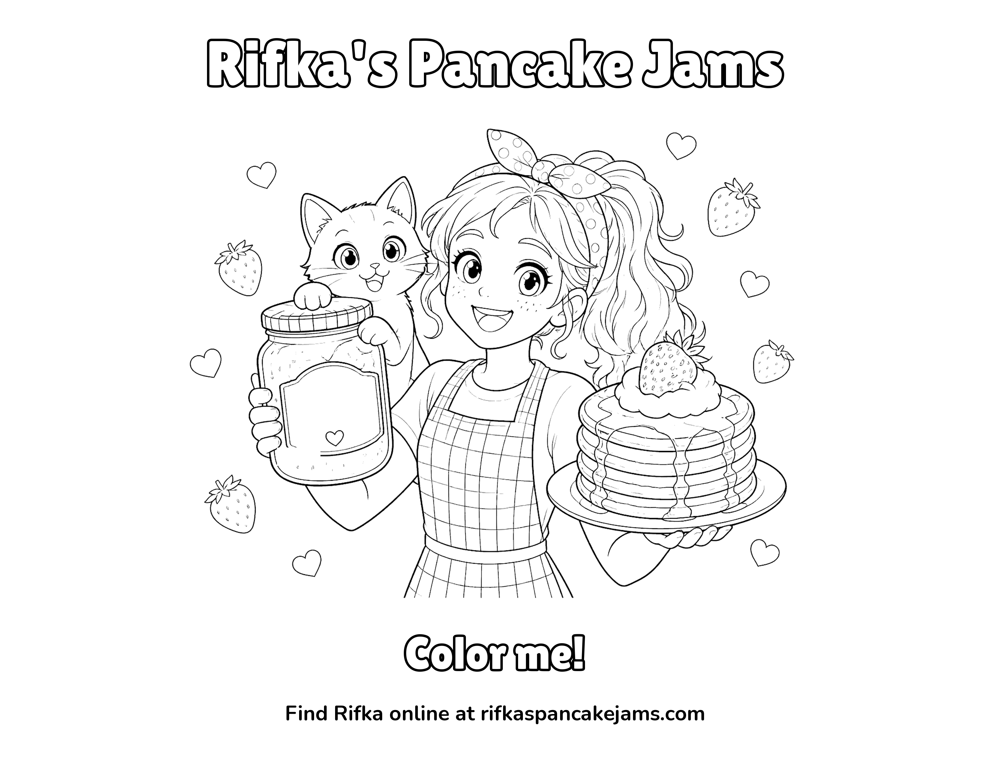 Coloring page: Rifka and Gemma